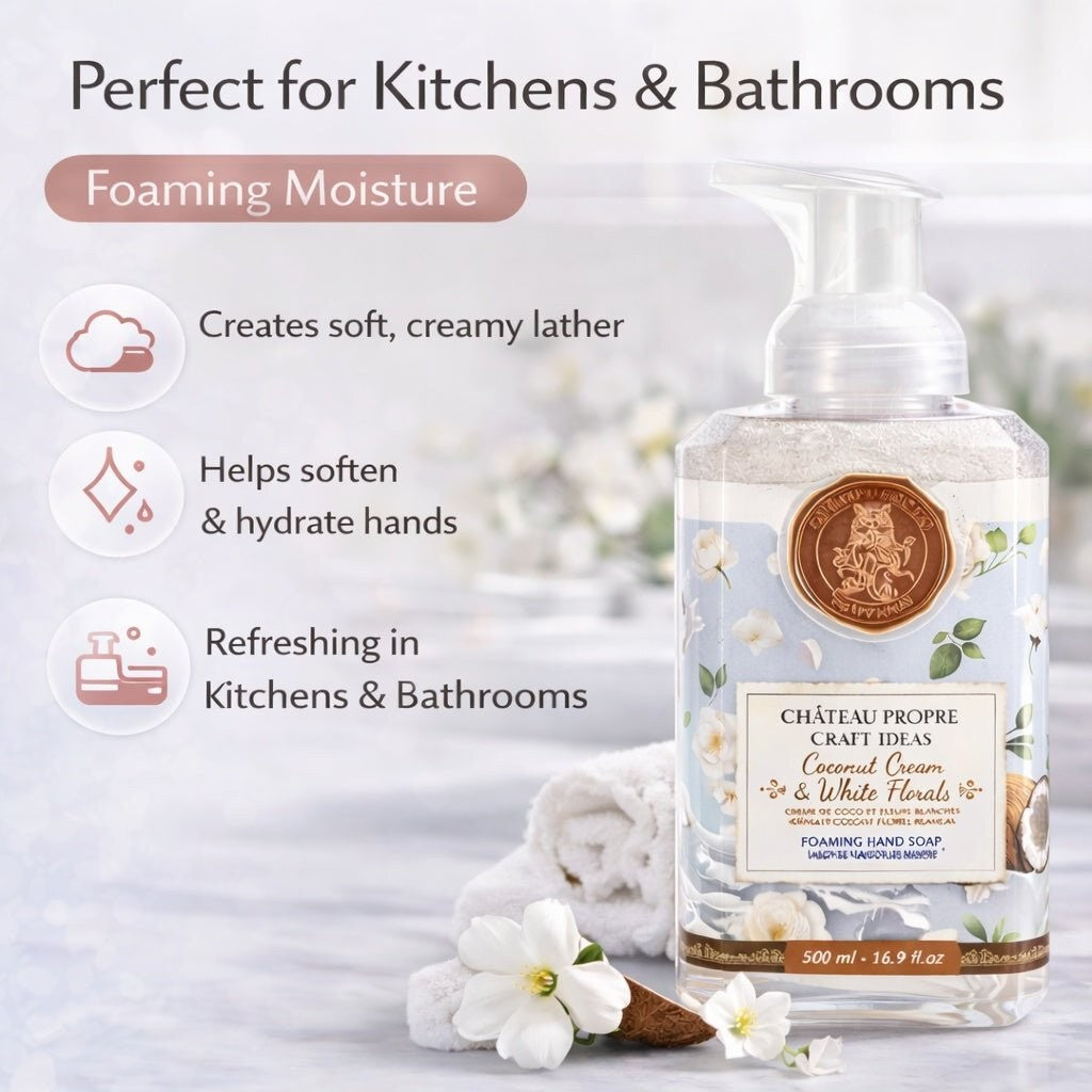 Coconut Cream & White Florals Foaming Hand Soap - 16.9 Fl Oz