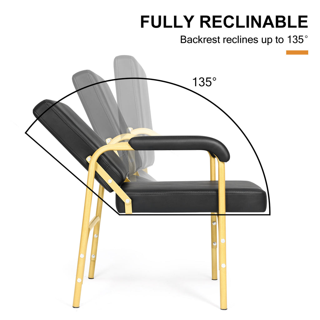 Heavy Duty Reclining Barber Shampoo Chair for Salon & Barbershop
