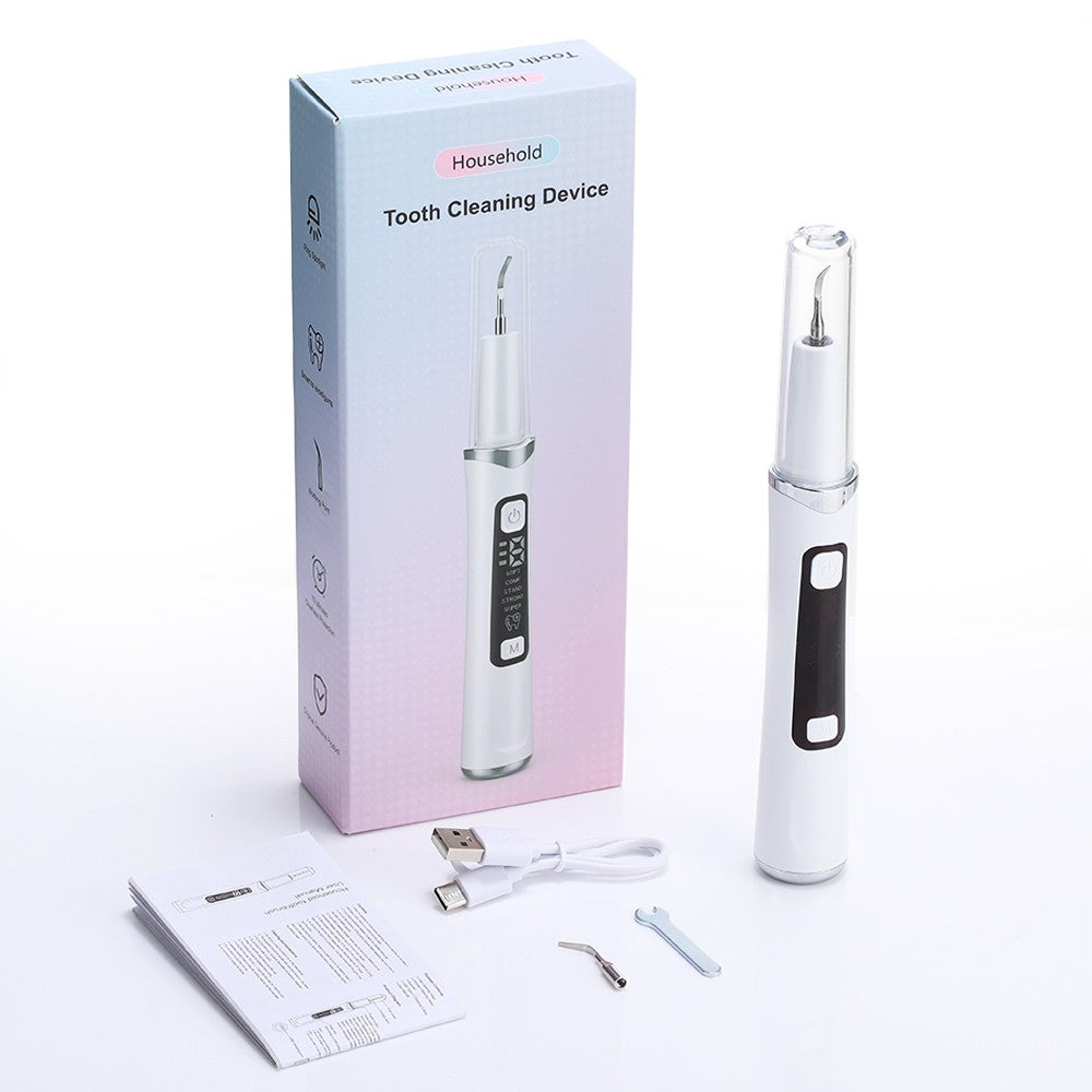 Ultrasonic Tooth Cleaner Tartar Plaque Remover with LED Light 5 Modes