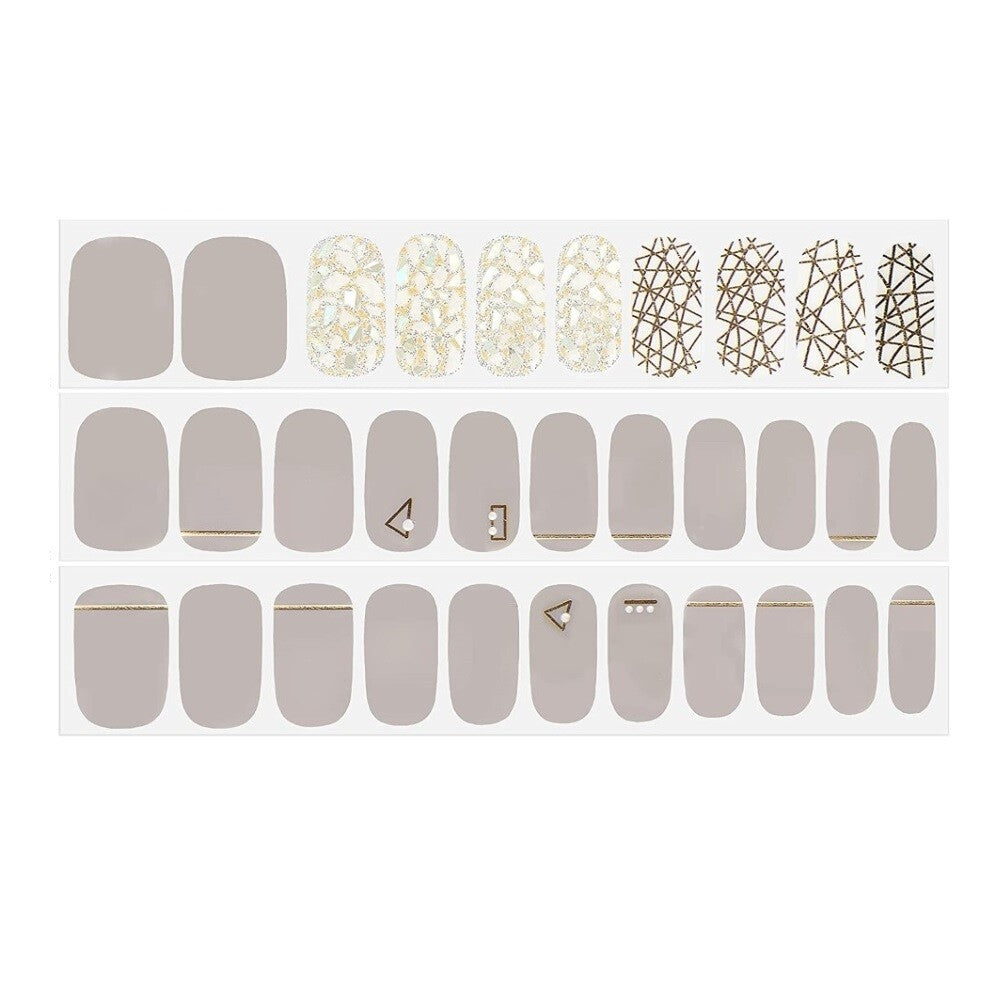 Gel Nail Strips Manicure Kit - Ultra Shine, Long Lasting, Easy Application