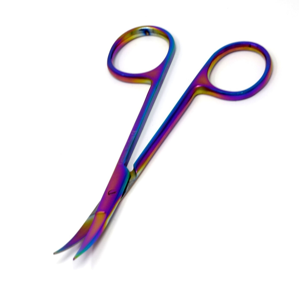 Facial Hair Scissors - Titanium 4.5 Inch Grooming Shears for Beard Mustache Nose Hair Trimming