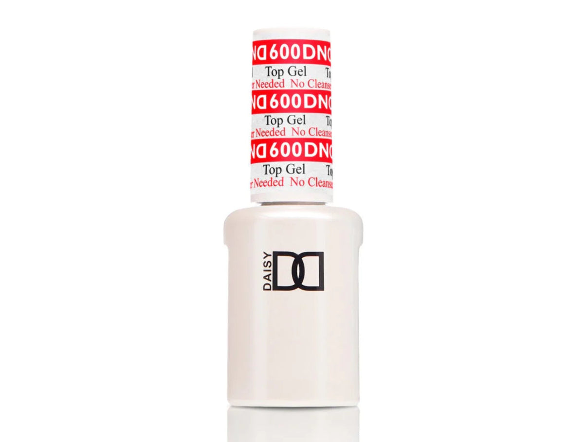 DND No Wipe Top Coat Gel #600 - Long-Lasting Shine & Chip Resistant