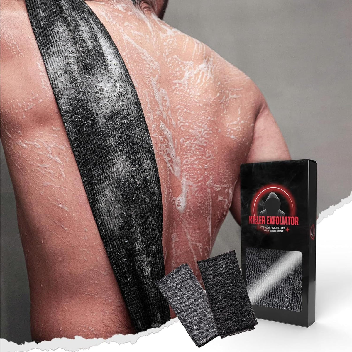 Extra Rough Exfoliating Washcloth - Heavy Duty Body & Back Scrubber