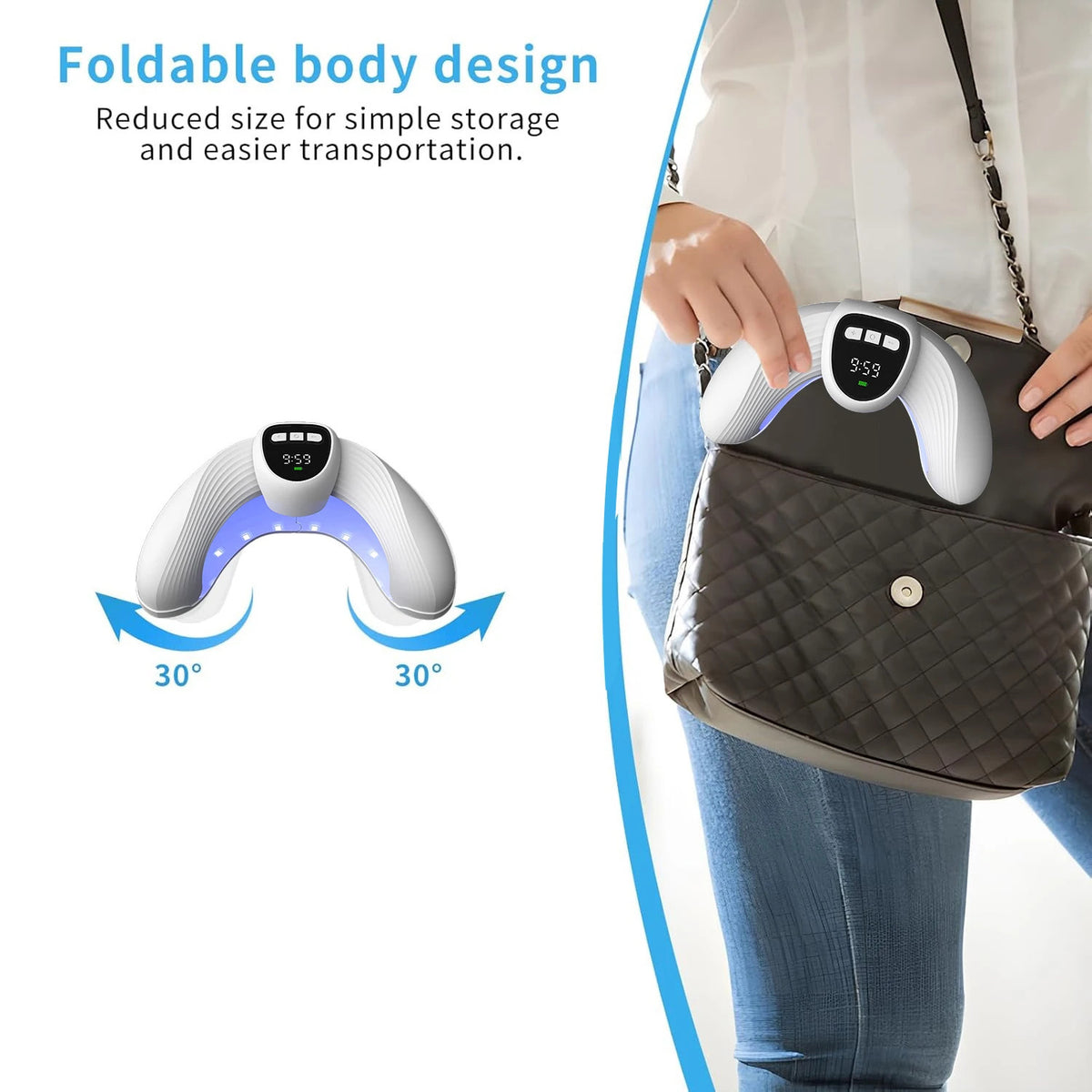 LED Nail Fungus Treatment Lamp with Infrared & Blue Light for Nail Care