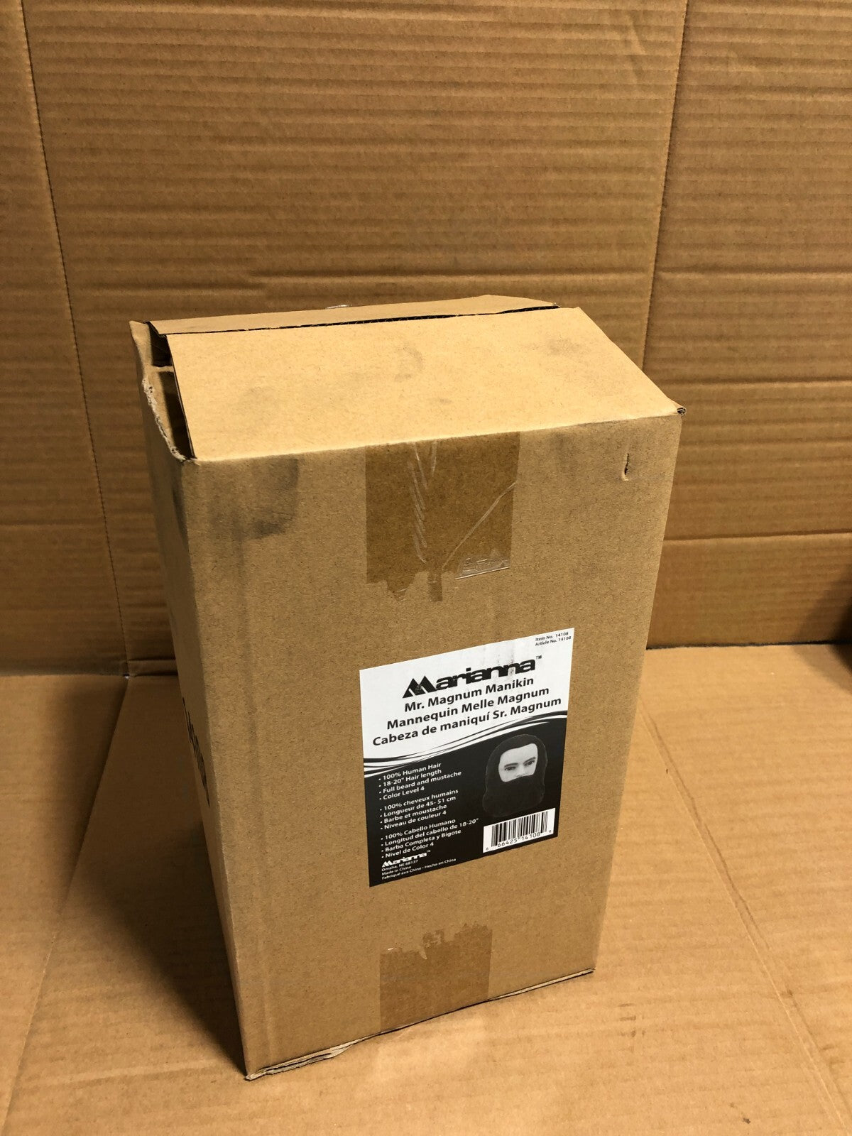 Mannequin Head for Hair Styling 18-20 Inch Human Hair Level 4 Open Box