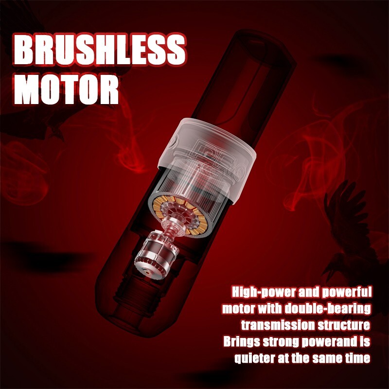 Professional Wireless Tattoo Machine Kit with Brushless Motor