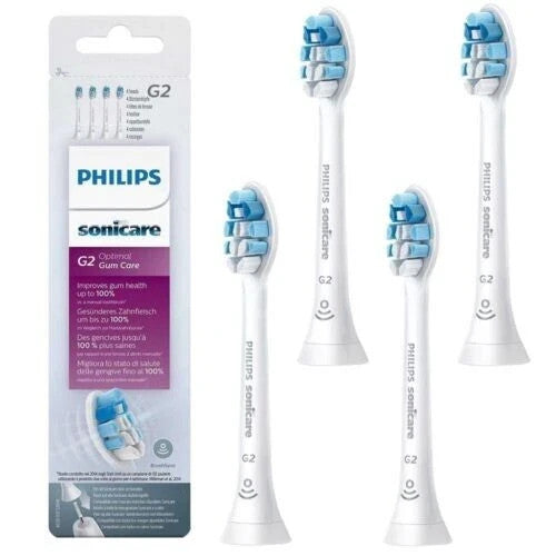 4 Pack G2 Optimal Philips Sonicare Toothbrush Replacement Heads - Gentle Gum Care