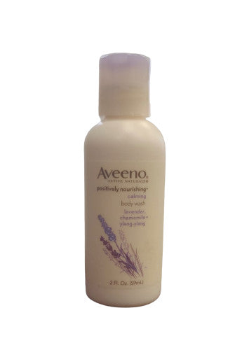 Aveeno Calming Lavender Body Wash Travel Size 2oz/59ml - Nourishing & Soothing