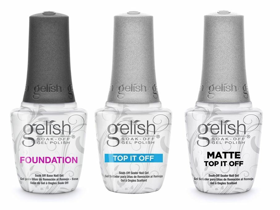 Gel Nail Polish Set 3-Pack - Base, Top Coat & Matte Finish 0.5oz