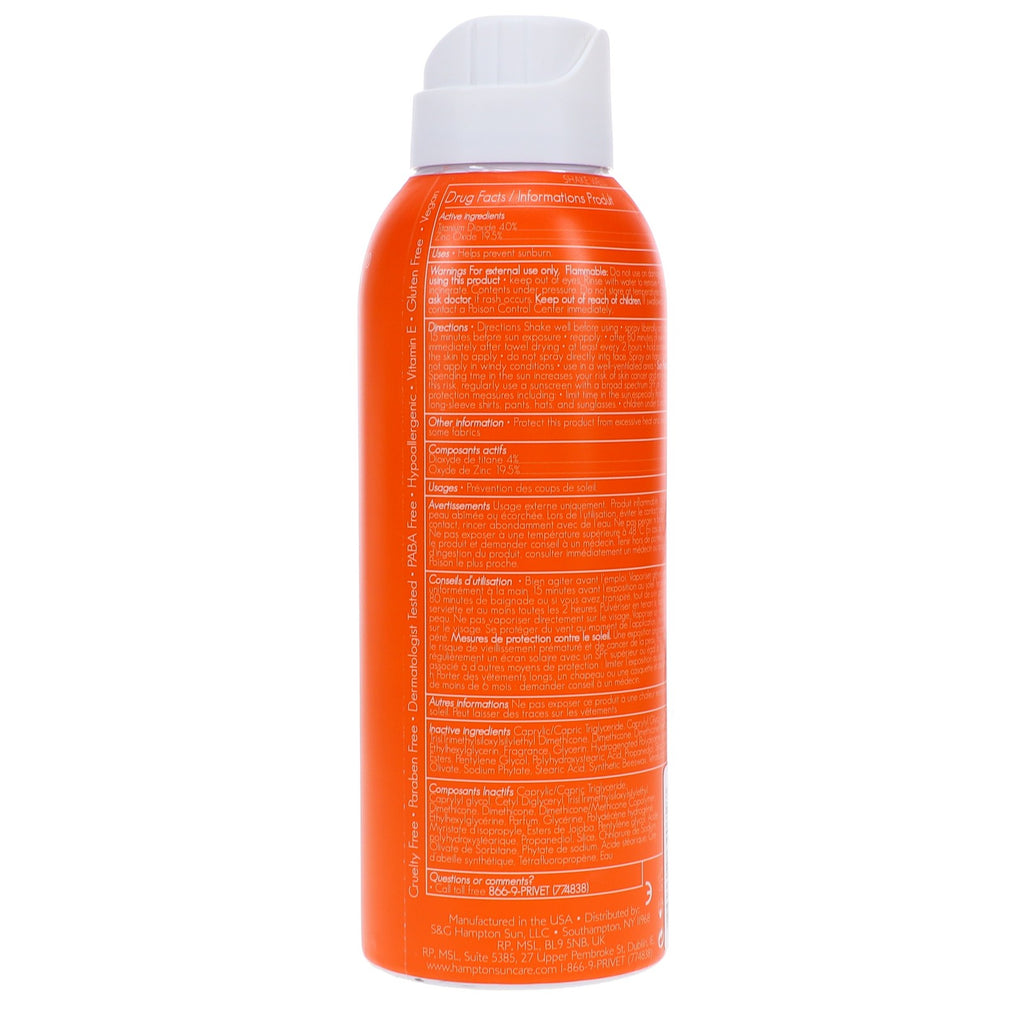 Hampton Sun SPF 50 Mineral Sunscreen Mist - 5 oz, Invisible, Broad Spectrum