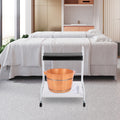 Portable 2-Layer Nail & Foot Spa Trolley with 4 Swivel Wheels