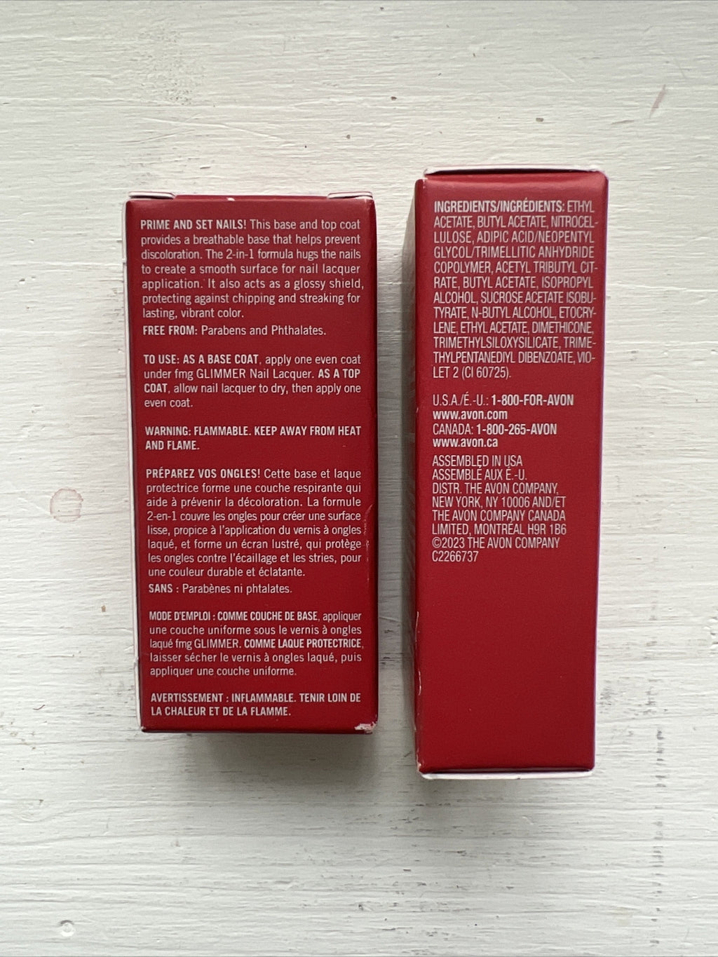 2-Pack Nail Base & Top Coat Set - 12ml Nail Care for Manicures