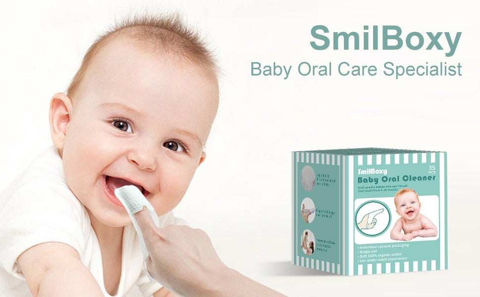 Baby Tongue Cleaner Wipes & Finger Toothbrush Set - Gentle Oral Hygiene