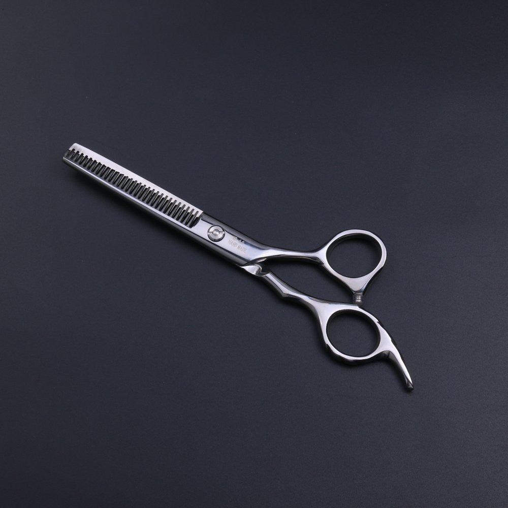 Professional 6-Inch Double Teeth Hair Cutting Shears - Stainless Steel