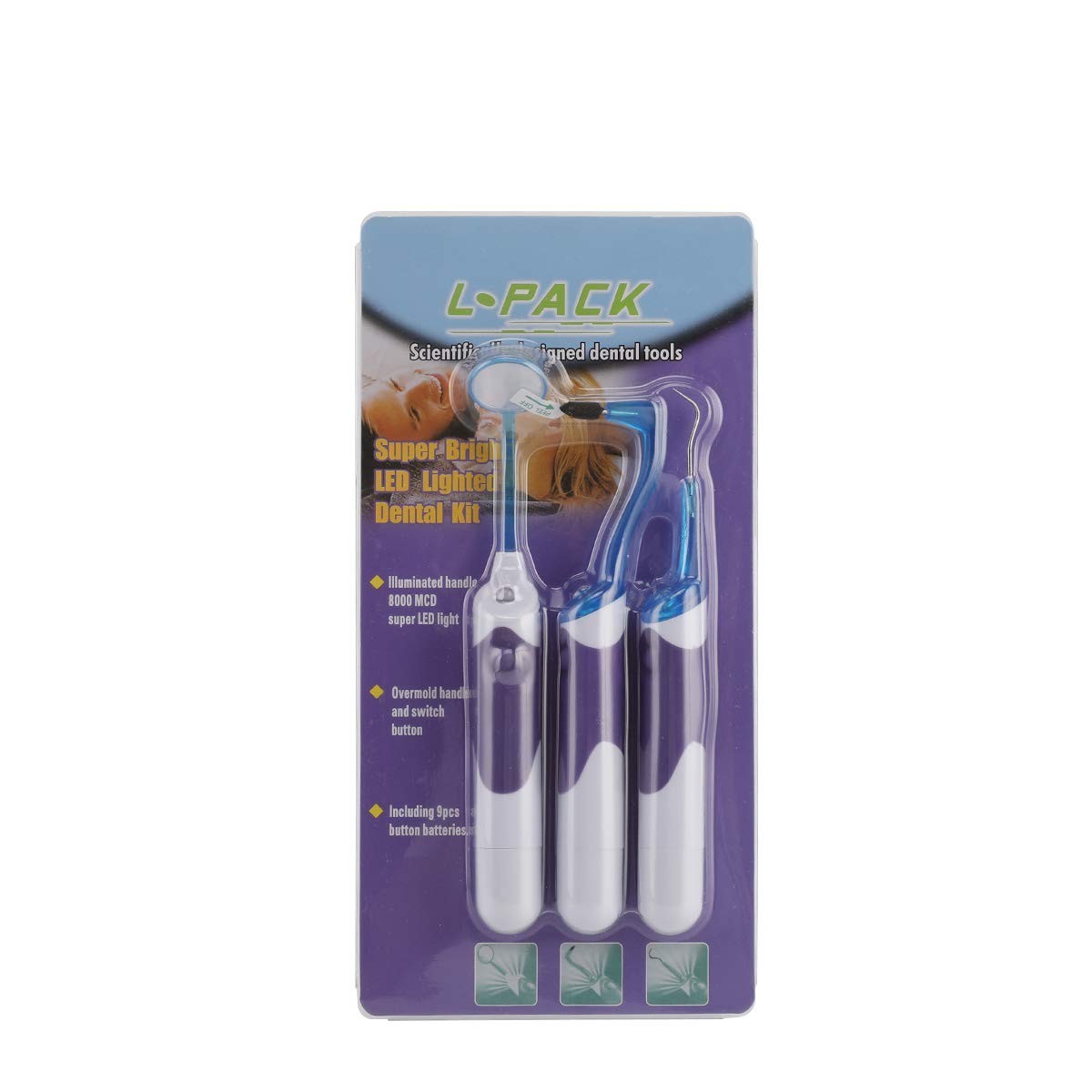 LED Dental Cleaning Kit Tartar Remover & Oral Hygiene Mirror