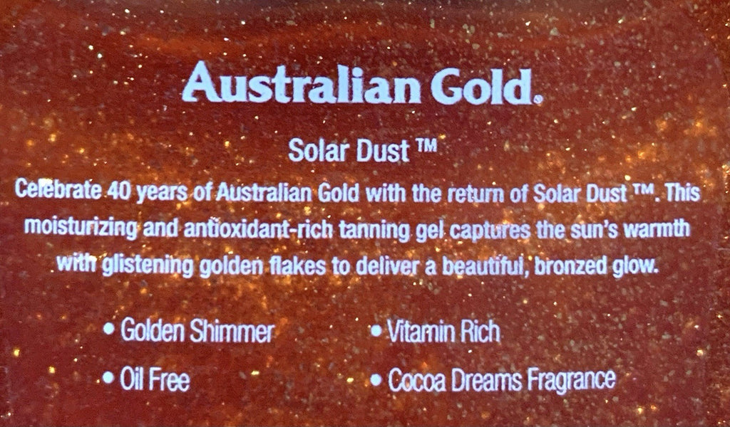 Australian Gold Solar Dust Dark Tanning Power Gel 8oz - Sunless Tan