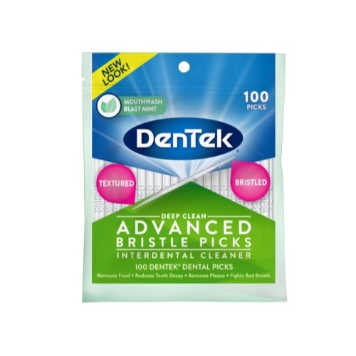 Dental Picks Deep Clean Mint Toothpicks 100 Pack - Plaque Removers & Oral Care