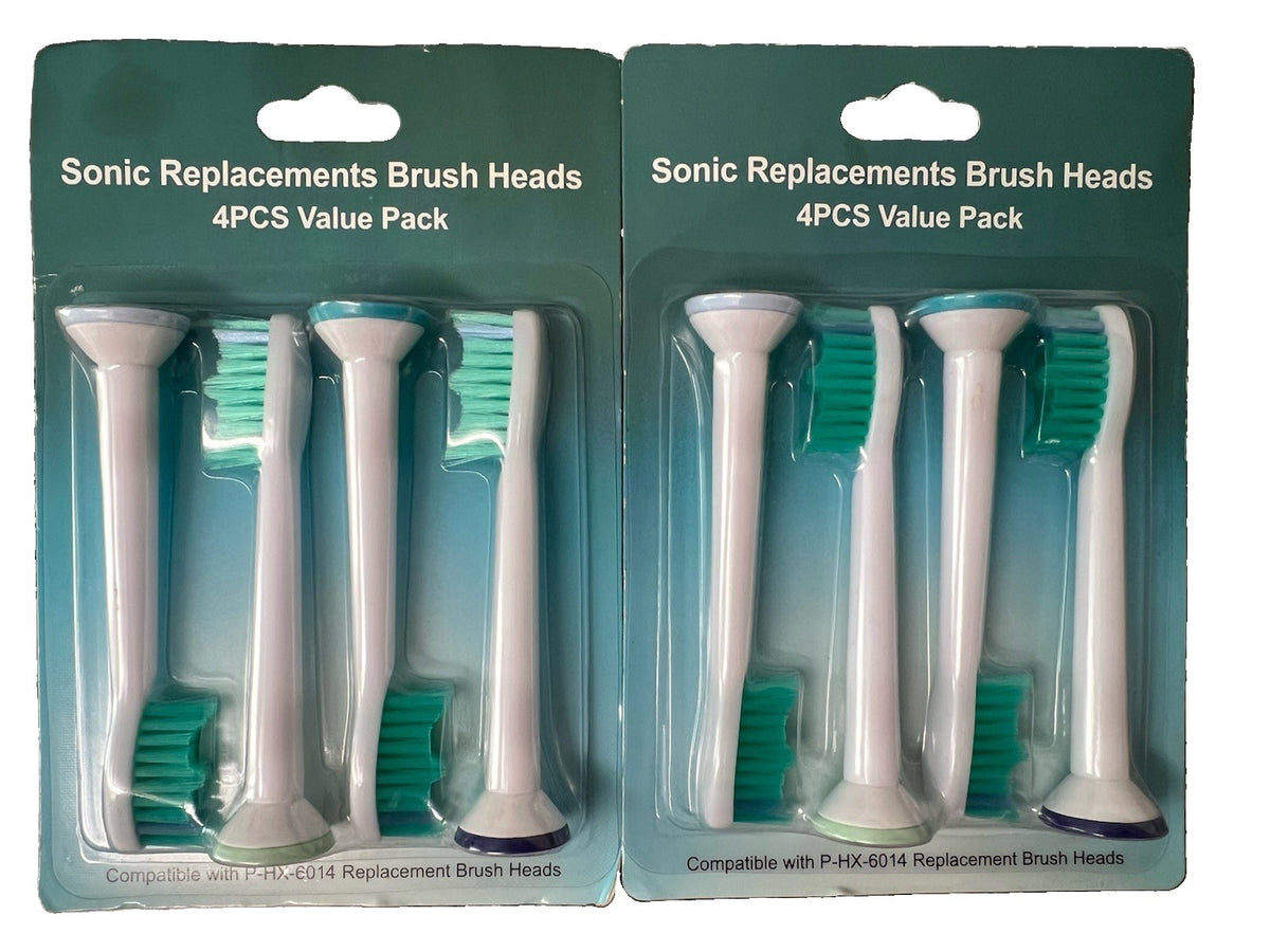 Sonic Toothbrush Replacement Heads - 8 Pack Compatible with P-HX-6014