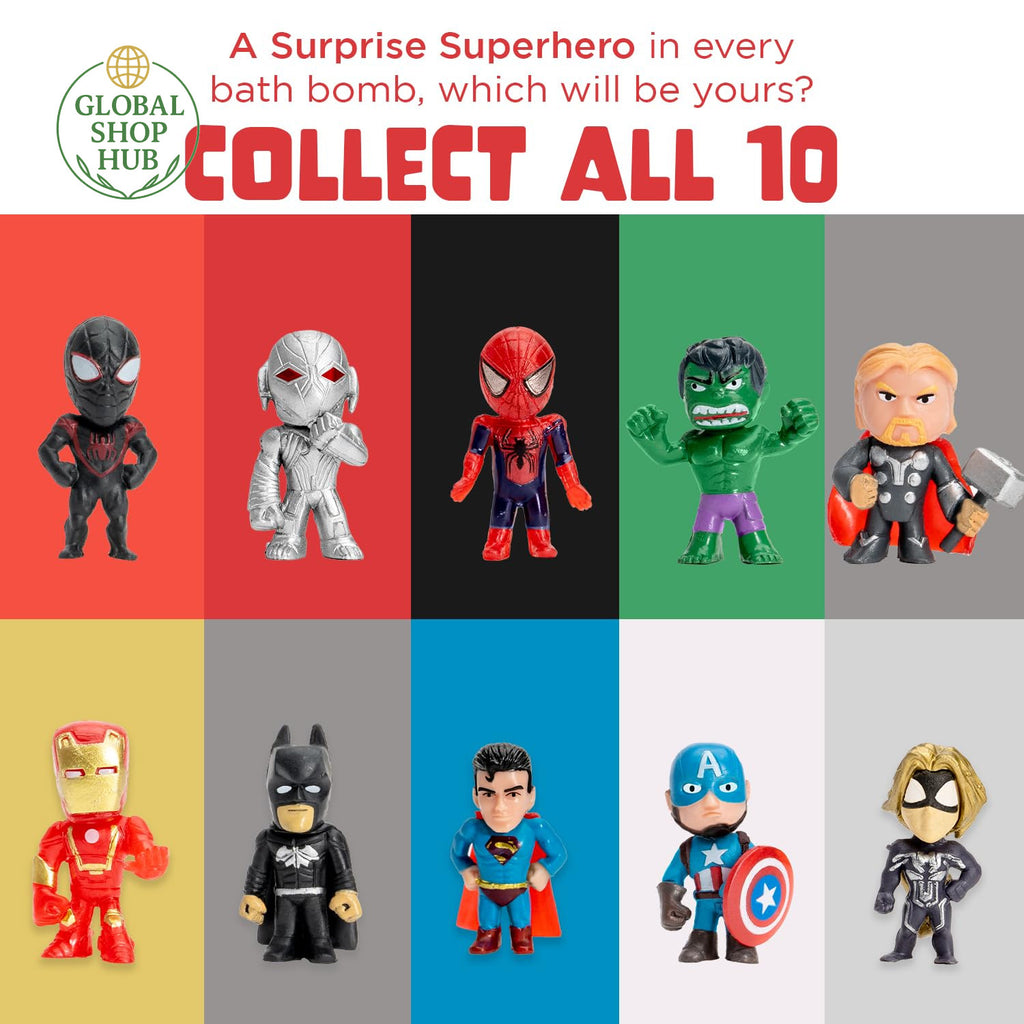 Superhero Bath Bombs for Kids with Surprise Toys - 1 Pack