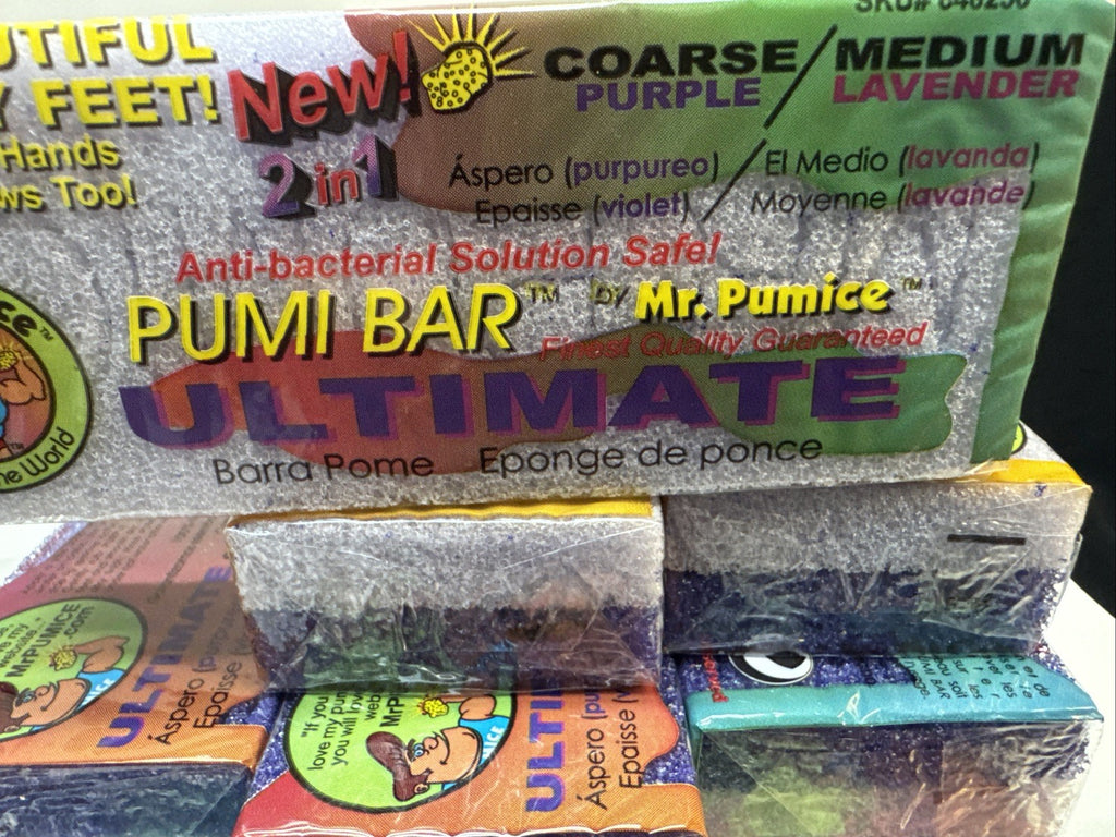Pumice Stones Set - Extra Coarse & Medium, 12 Count for Calluses & Foot Care