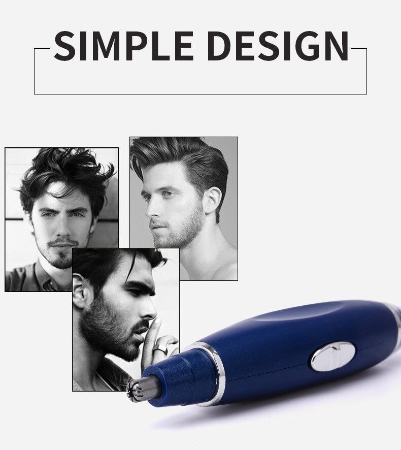 Electric Nose Ear Hair Trimmer 3-in-1 Waterproof Beard & Eyebrow Remover