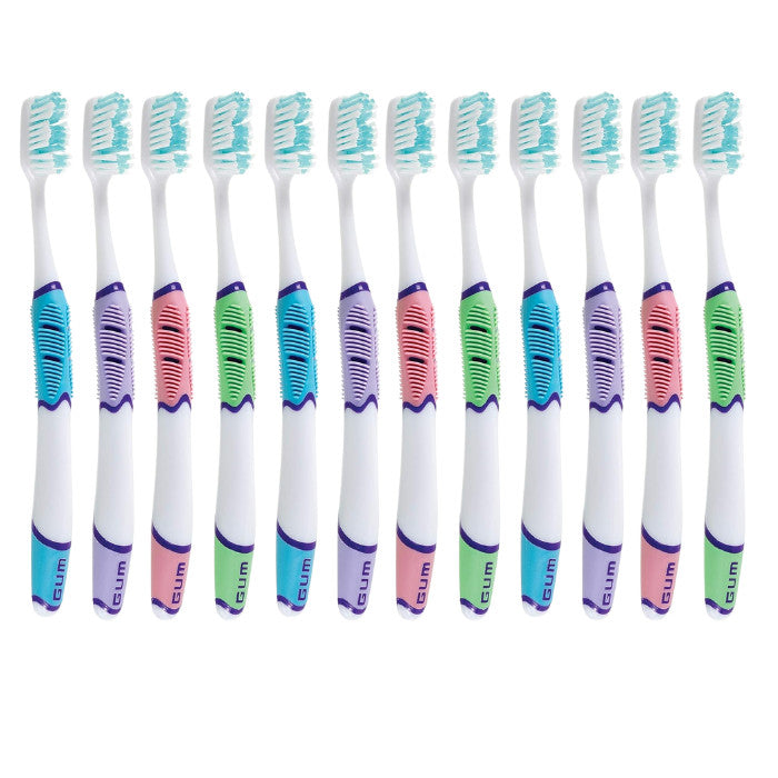 GUM Sensitive Care Toothbrush Set - Ultra Soft Bristles, Full Head