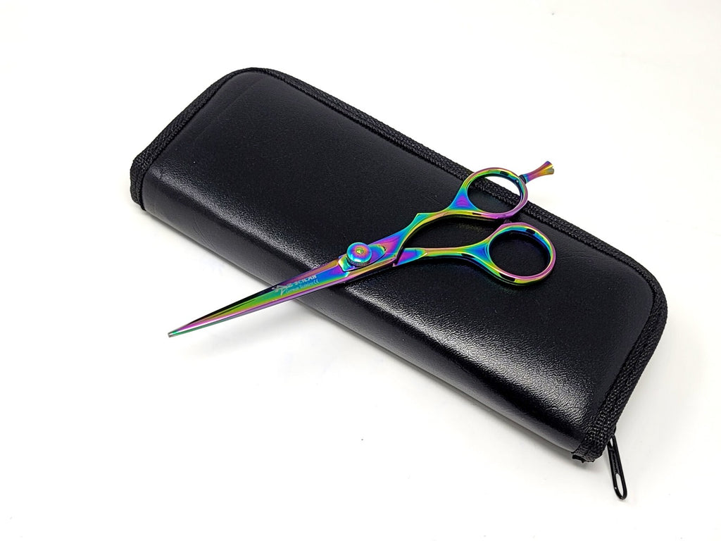 Professional German Hair Cutting Scissors 6.5 Inch Multi Color Titanium Coated