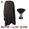 Large Salon Hair Cutting Cape with Neck Duster Brush for Men Women Kids