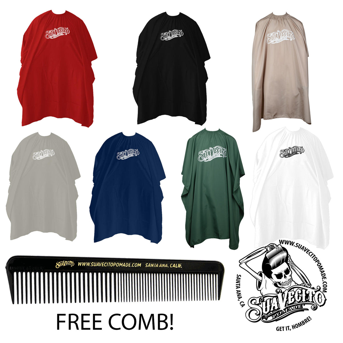 Professional Barber Cape with Logo, Multiple Colors, Lightweight & Durable