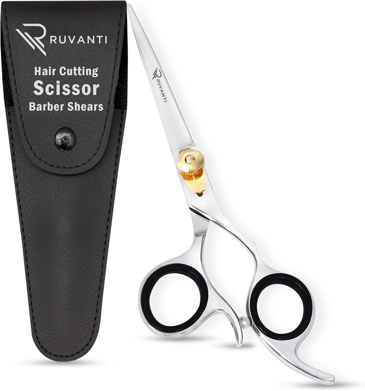 Professional Hair Cutting Scissors Stainless Steel Ergonomic Handle