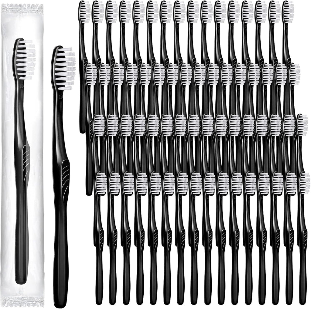 Disposable Soft Bristle Toothbrushes 500 Pack Individually Wrapped