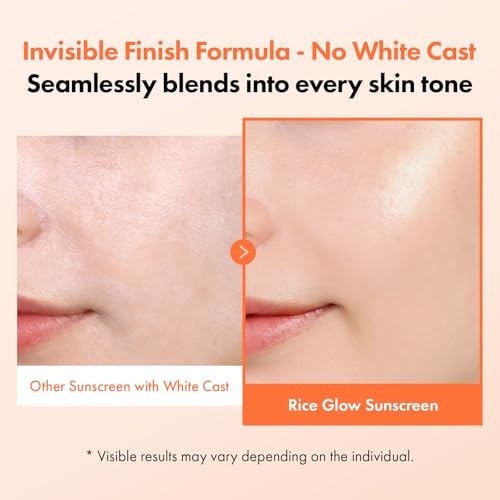 SPF50+ Broad Spectrum Sunscreen with Hydrating Rice Bran & Hyaluronic Acid - No White Cast