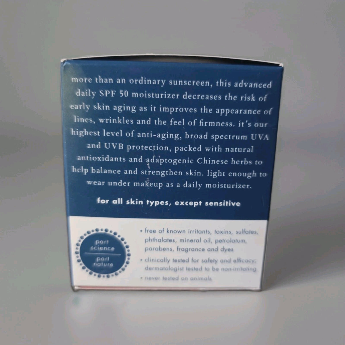 Broad Spectrum SPF 50 Sunscreen with Antioxidants & Adaptogens - 2.3 Oz / 68 ml, Exp 08/2027