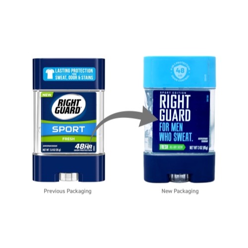 2 Pack Clear Gel Deodorant for Men and Women - Sport Fresh, 3 oz Each