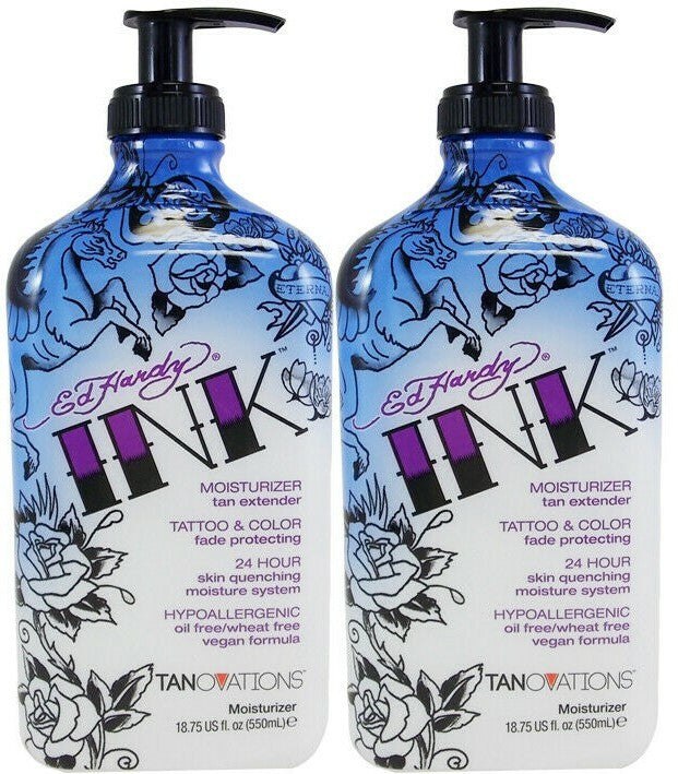 Moisturizing Tan Extender Lotion with Tattoo & Color Fade Protection - 2 Pack
