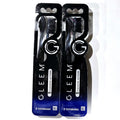 Gleem Soft Double-Action Toothbrushes - 2 Pack, Black, 5 Cleaning Modes