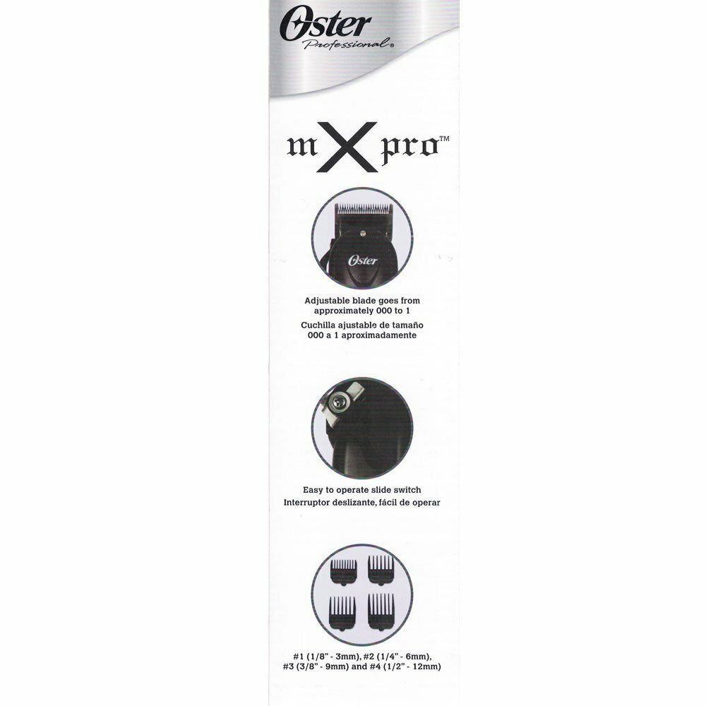 Oster MX Pro All-Purpose High Speed Hair Clipper with Adjustable Blade - Wet & Dry Use