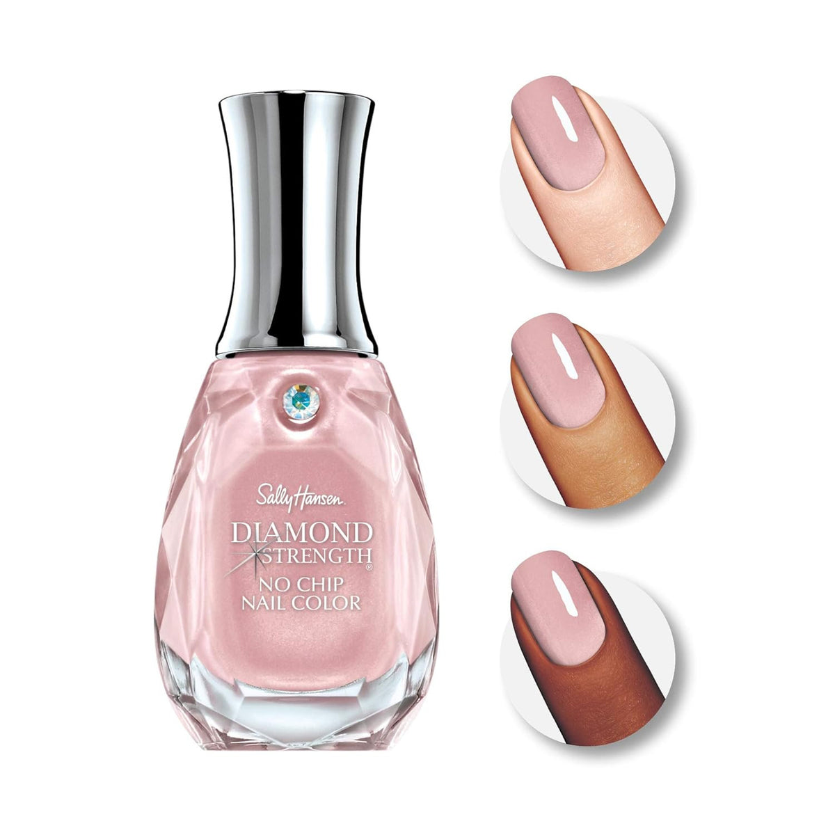 Diamond Strength Sheer Shimmer Nail Polish with Protective Layer - Champagne Toast