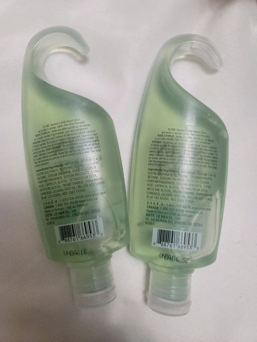 Avon Skin So Soft Body Wash Gel 2-Pack - Original Scent, Hanging Bottles