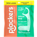 Dental Floss Picks Pack of 150 - Micro Line, Mint Flavor, Durable & Fold-Out Design
