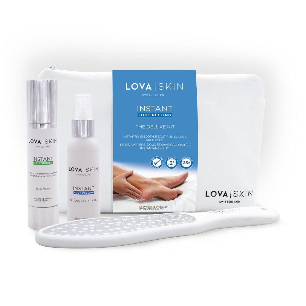 Foot Peel Kit with File & Moisturizer - Instant Smooth Feet at Home