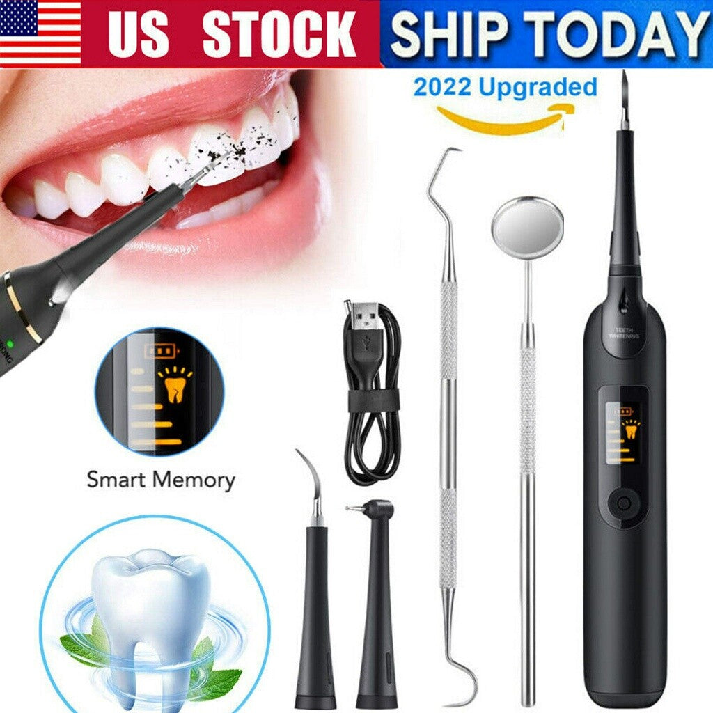 Ultrasonic Electric Tooth Cleaner Dental Scaler Tartar & Plaque Remover