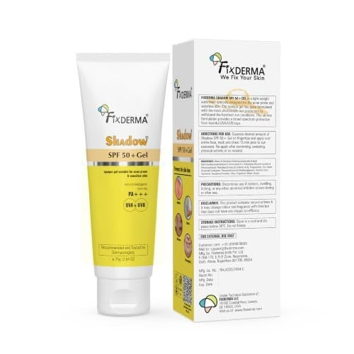 SPF 50+ Water-Resistant Sunscreen Gel for Face with Zinc & Titanium Dioxide