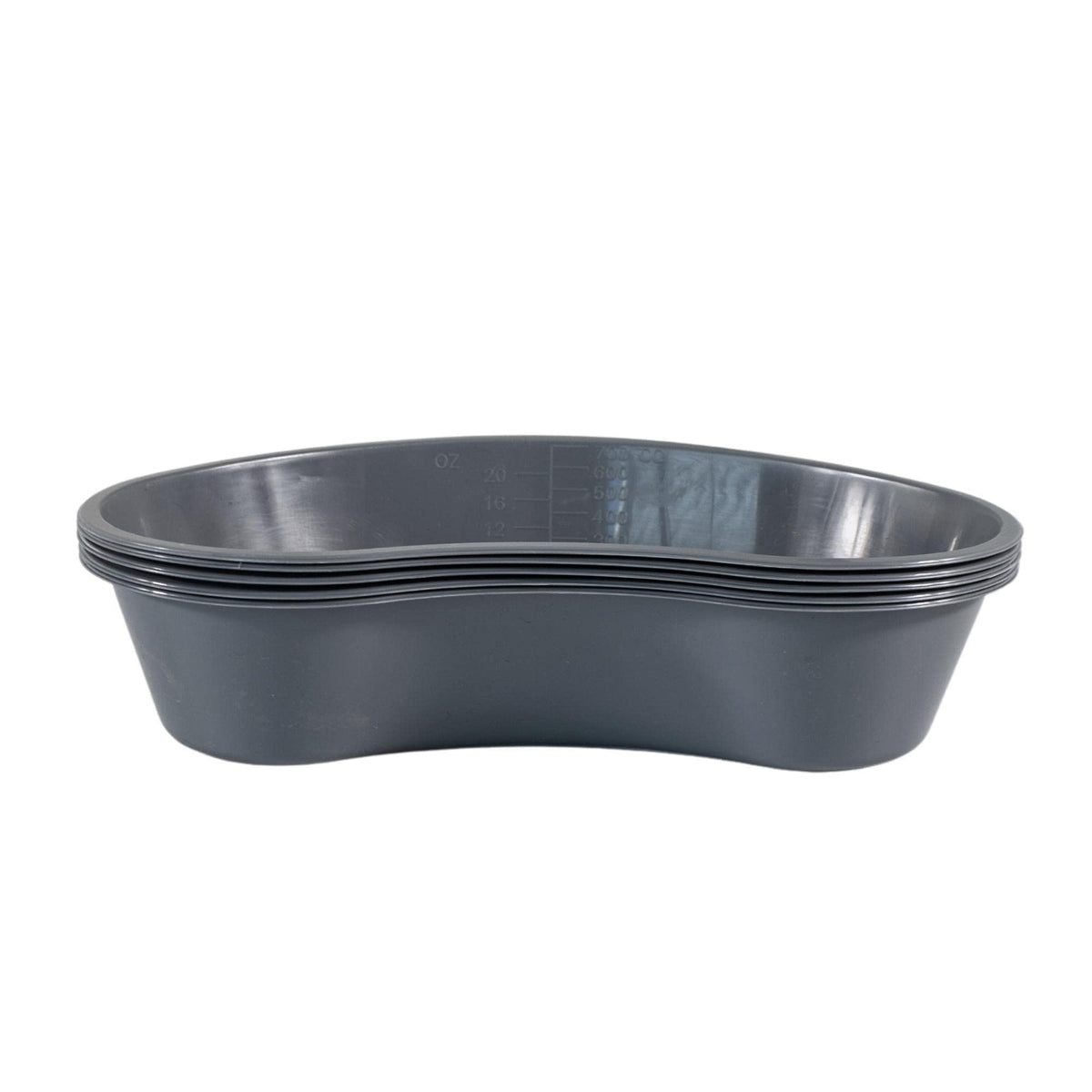 700ml Graduated Plastic Kidney Shaped Emesis Basin - Pack of 5