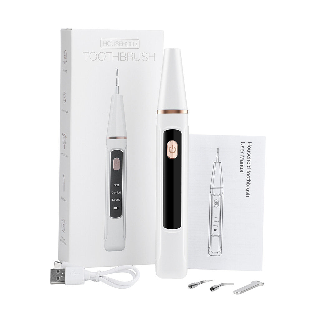 Electric Tooth Cleaner Tartar Plaque Remover Dental Scaler Kit - Ultrasonic Oral Care