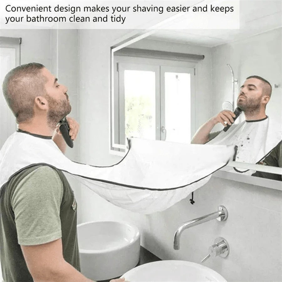 Waterproof Shaving Apron Beard Catcher Cape for Men Bathroom Grooming