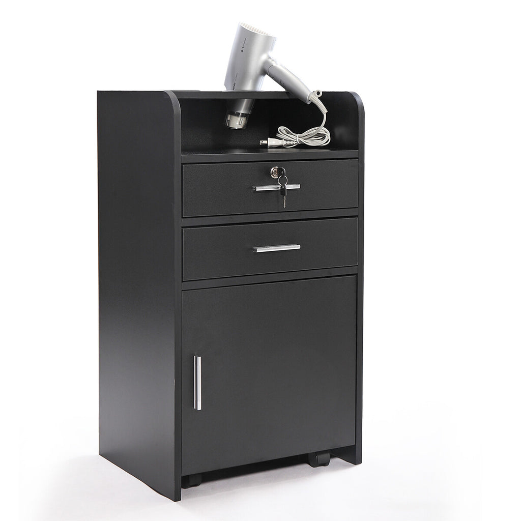 Salon Trolley Station Beauty Cart with Drawer and Storage Shelves