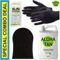 Very Dark Sunless Tanning Spray Solution - 32 oz with Applicator & Gloves