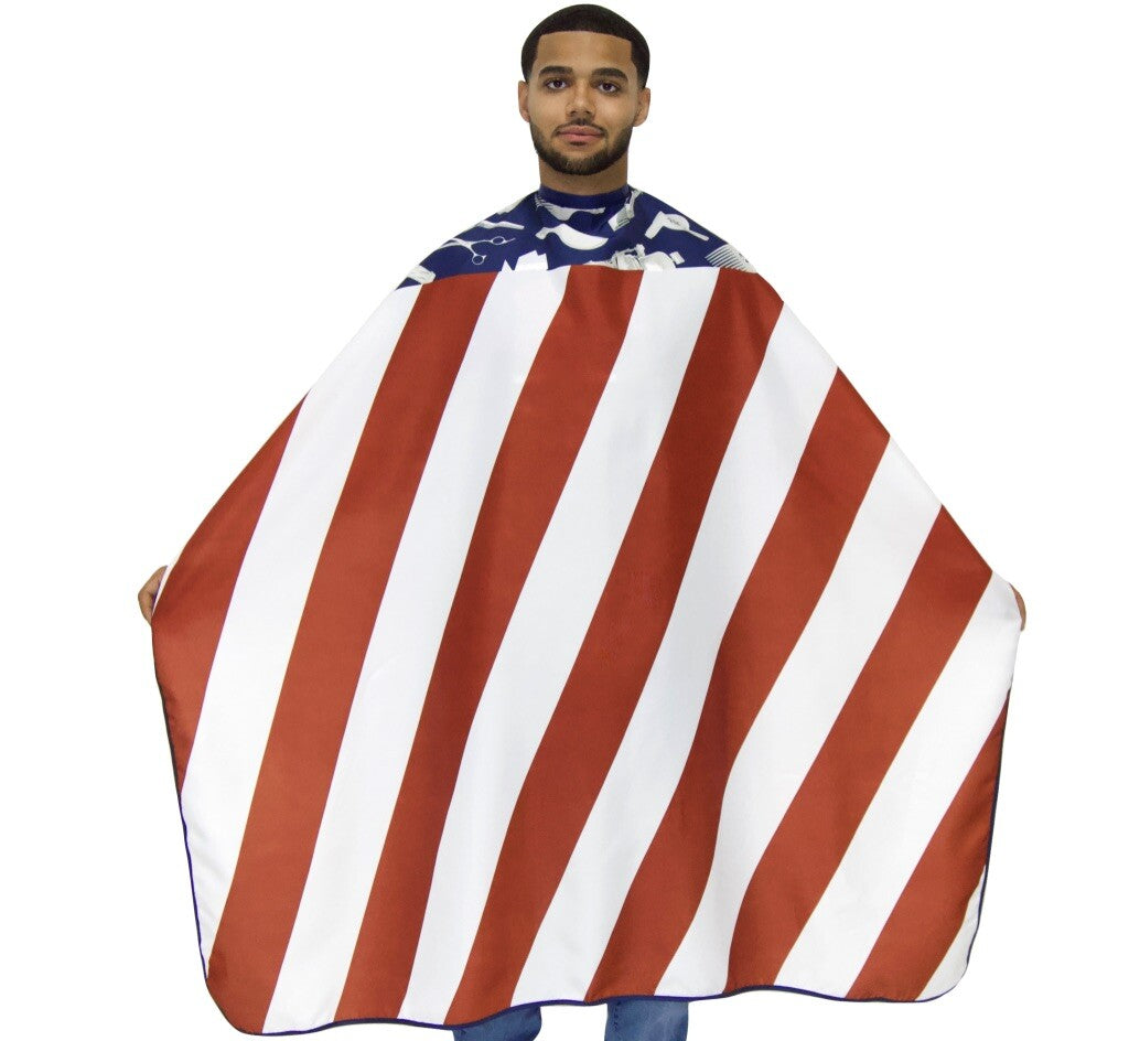 Cultural Flag Barber Cape for Hair Styling, Waterproof & Durable