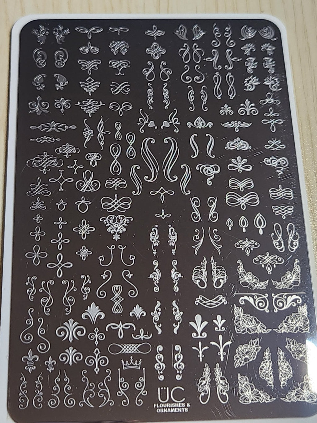 Nail Stamping Plate for Nail Art - UC Flourishes & Ornaments